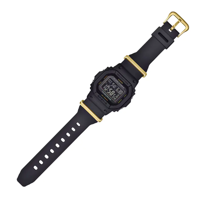 Casio Baby-G 50th Anniversary Tough Solar Black & Gold Ladies Watch- BGD-S565ZE-1